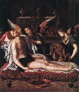 ALLORI Alessandro The Body of Christ with Two Angels china oil painting reproduction